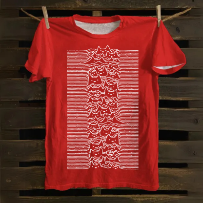 Unisex Vintage Joy division Cat Cotton T-Shirt