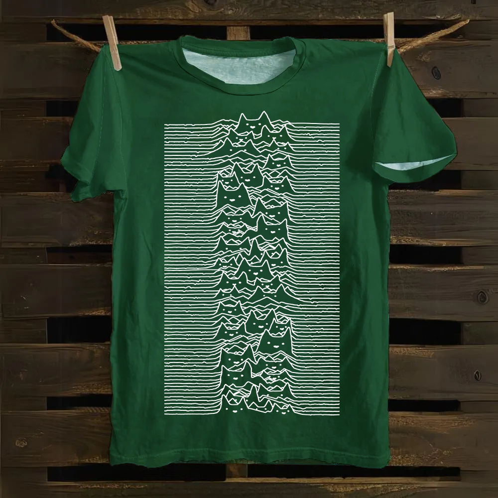 Unisex Vintage Joy division Cat Cotton T-Shirt
