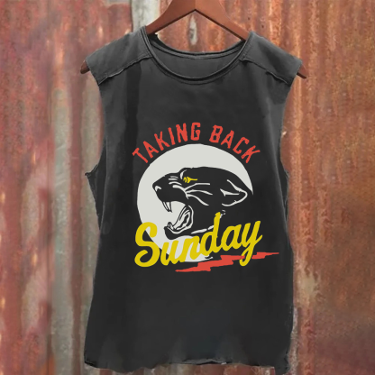 Unisex Vintage Taking Back Sunday Band Tank Top