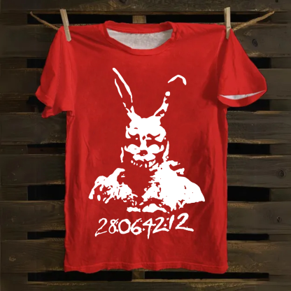 Donnie Darko 28 06 42 12 Frank Bunny Rabbit Cotton T-Shirt