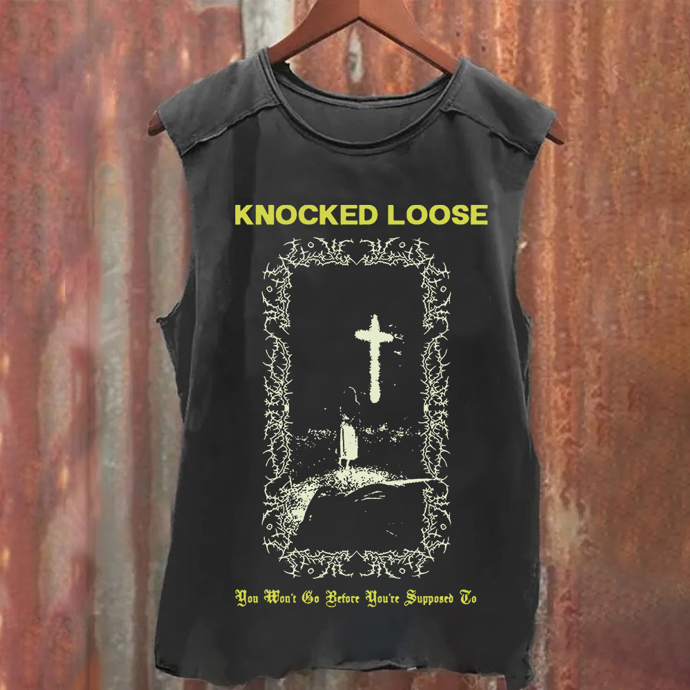 Unisex Vintage Knocked Loose Band tank Top