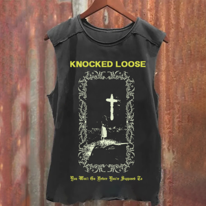 Unisex Vintage Knocked Loose Band tank Top
