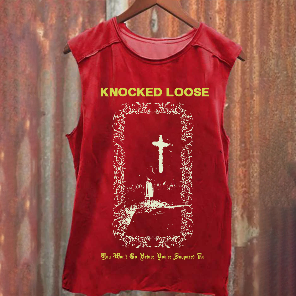 Unisex Vintage Knocked Loose Band tank Top