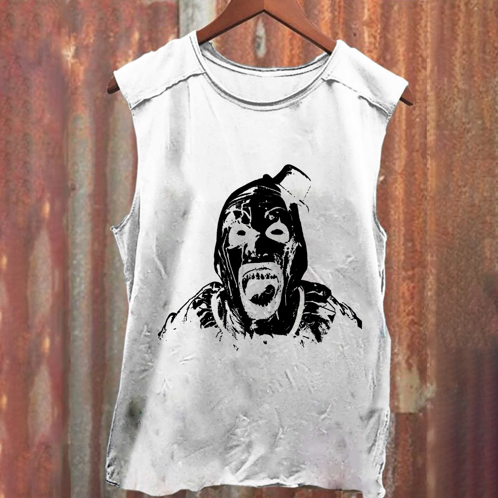 Unisex Vintage Terrifier 3 Art The Santa Clown tank Top