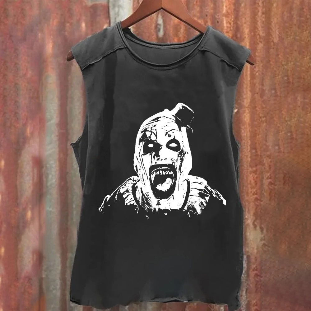 Unisex Vintage Terrifier 3 Art The Santa Clown tank Top