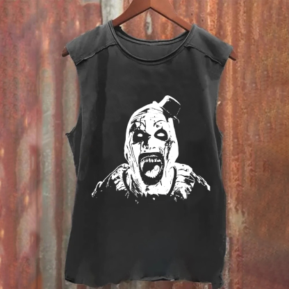 Unisex Vintage Terrifier 3 Art The Santa Clown tank Top