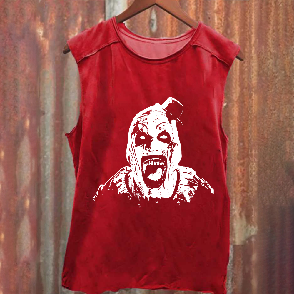 Unisex Vintage Terrifier 3 Art The Santa Clown tank Top
