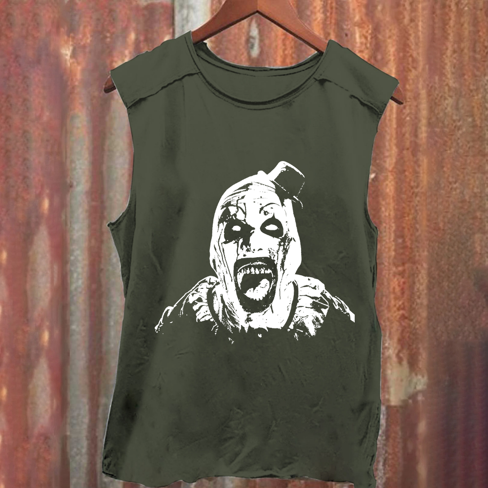 Unisex Vintage Terrifier 3 Art The Santa Clown tank Top