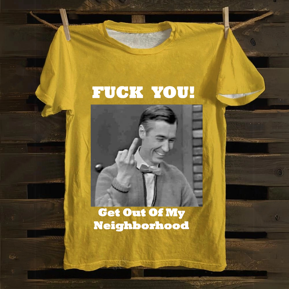 Fuck You Print Casual cotton T-Shirt