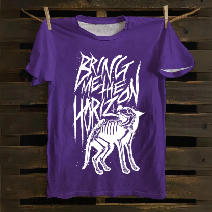 Unisex Vintage Bring Me the Horizon Rock Band cotton T-Shirt