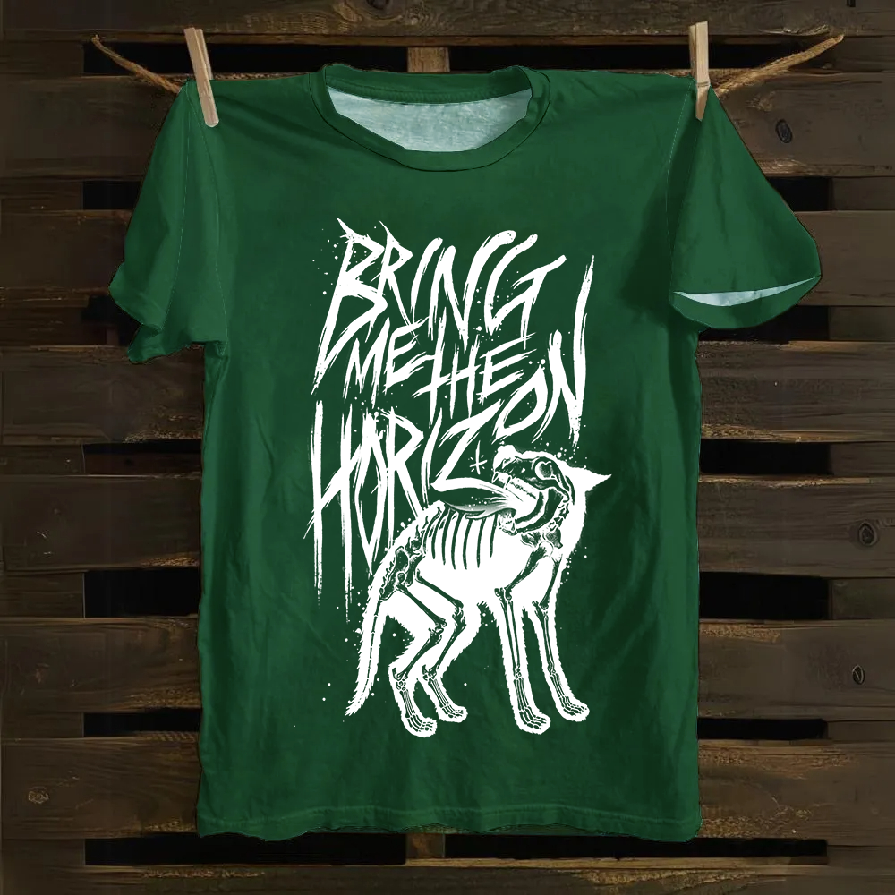 Unisex Vintage Bring Me the Horizon Rock Band cotton T-Shirt
