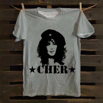 Cher Singer Vintage cotton T-Shirt