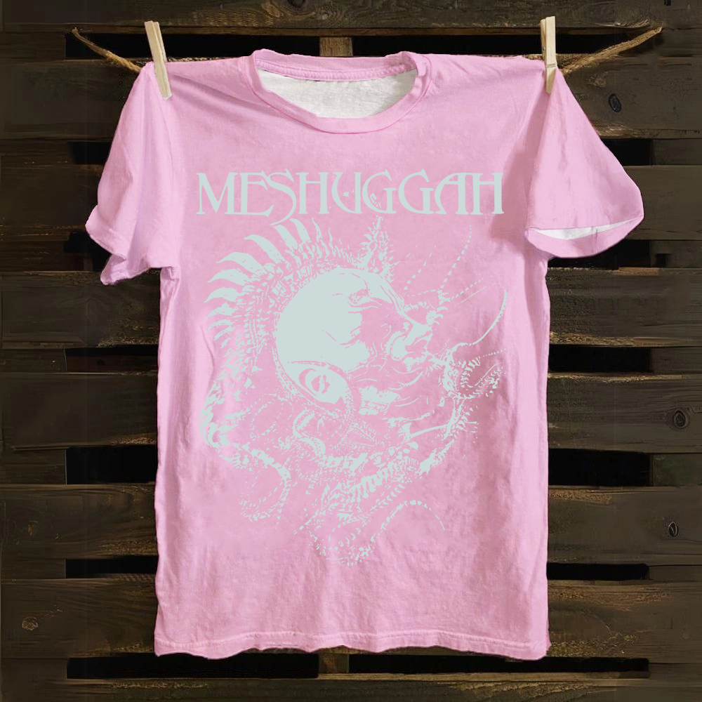 Unisex Vintage Meshuggah Metal Band cotton T-Shirt