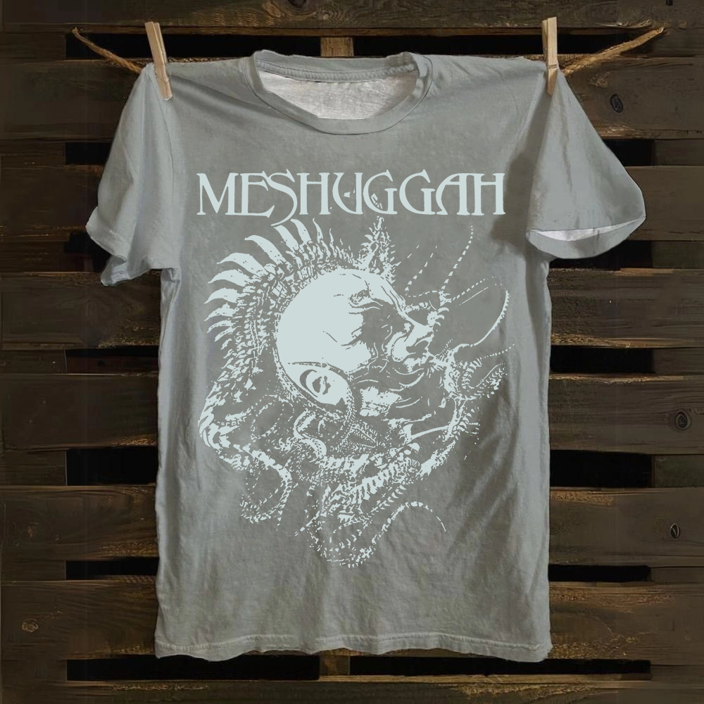 Unisex Vintage Meshuggah Metal Band cotton T-Shirt