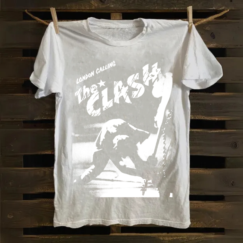 Vintage The Clash Punk Band  cotton T-Shirt