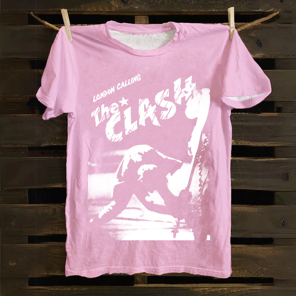 Vintage The Clash Punk Band  cotton T-Shirt