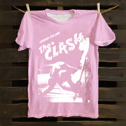 Vintage The Clash Punk Band  cotton T-Shirt