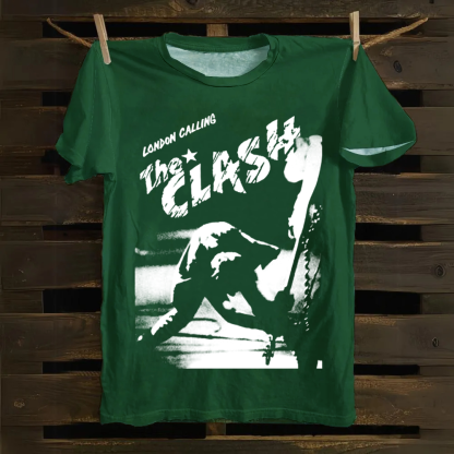 Vintage The Clash Punk Band  cotton T-Shirt