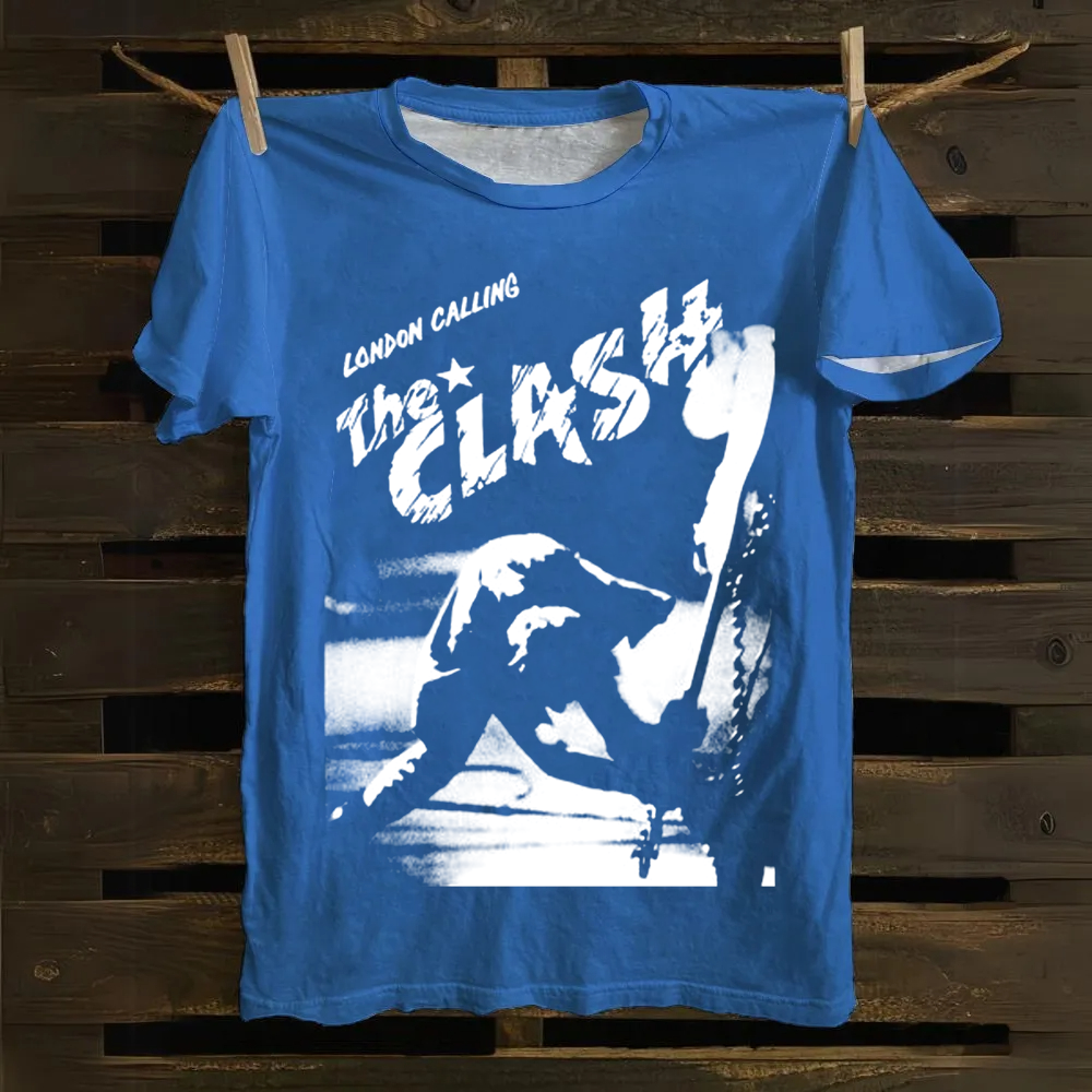 Vintage The Clash Punk Band  cotton T-Shirt