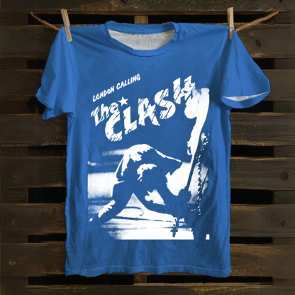 Vintage The Clash Punk Band  cotton T-Shirt