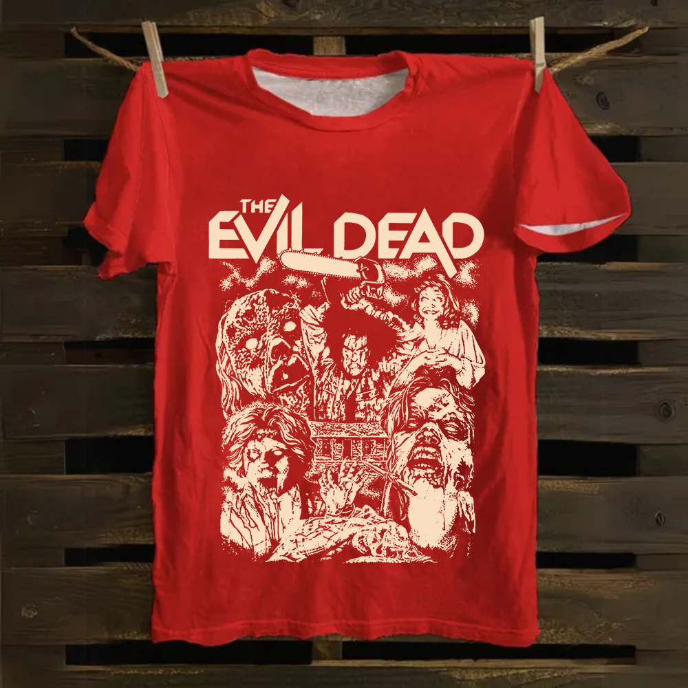 Unisex Vintage Evil Dead cotton T-Shirt