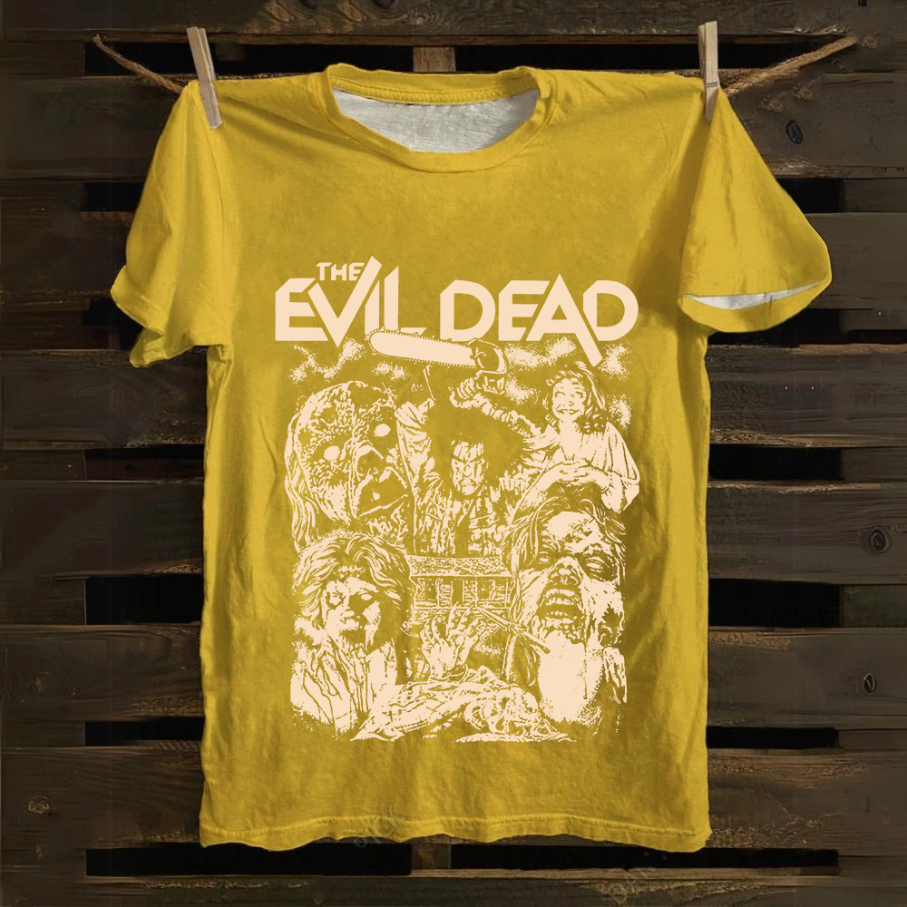 Unisex Vintage Evil Dead cotton T-Shirt