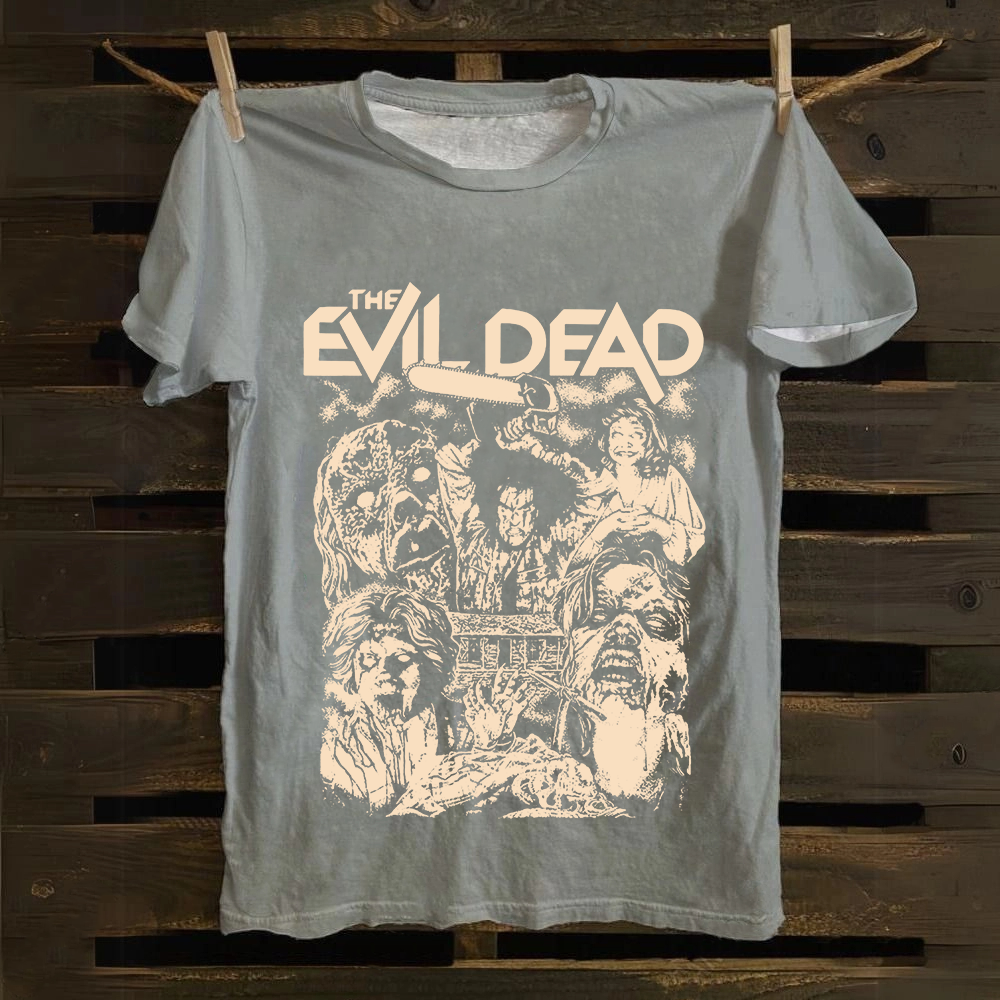Unisex Vintage Evil Dead cotton T-Shirt