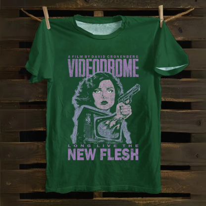 Unisex Vintage Videodrome cotton T-Shirt