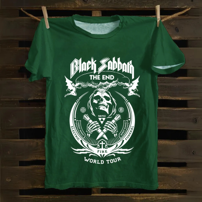 Unisex Vintage Black Sabbath cotton T-Shirt