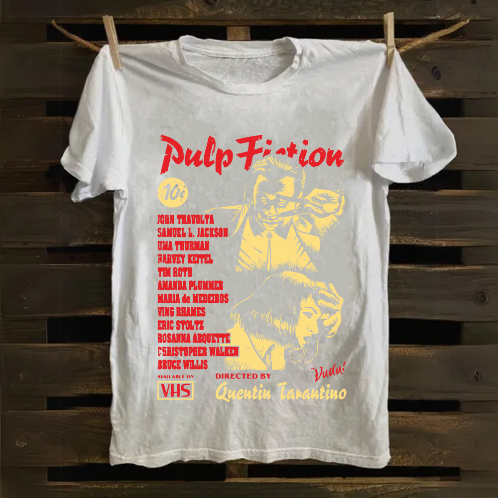 Unisex Pulp Fiction Mia & Vincent Classic  cotton T-Shirt