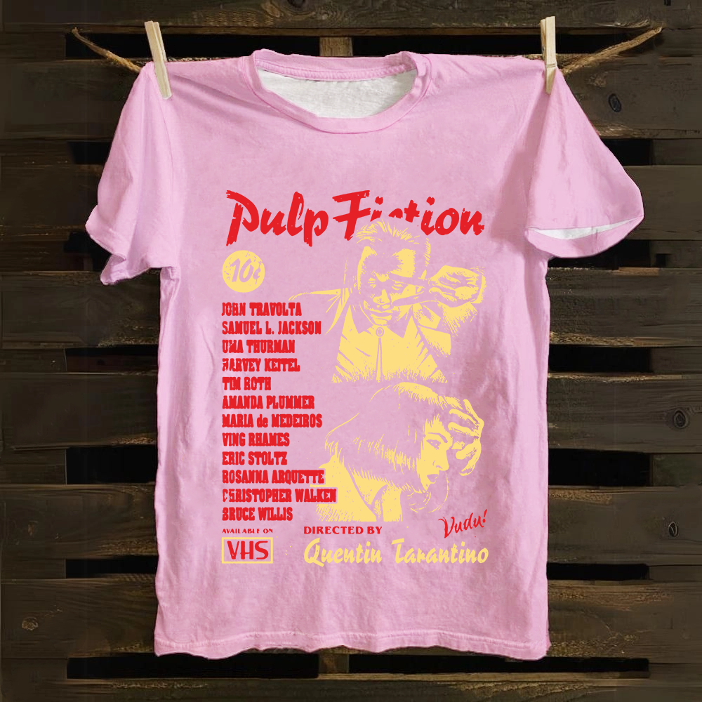Unisex Pulp Fiction Mia & Vincent Classic  cotton T-Shirt