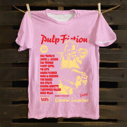 Unisex Pulp Fiction Mia & Vincent Classic  cotton T-Shirt