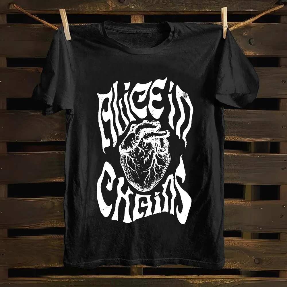 Unisex Vintage Alice in Chains cotton T-Shirt