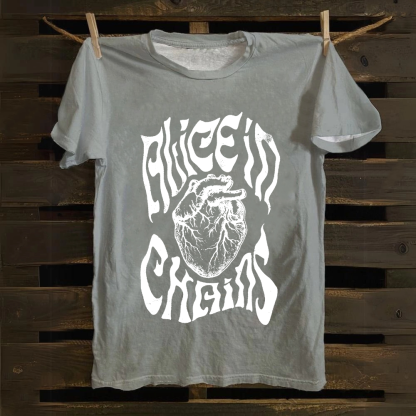 Unisex Vintage Alice in Chains cotton T-Shirt