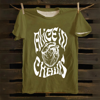 Unisex Vintage Alice in Chains cotton T-Shirt
