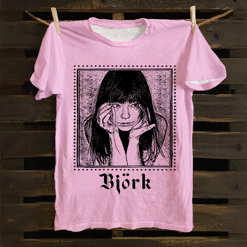 Bj?rk Singer Vintage cotton T-Shirt