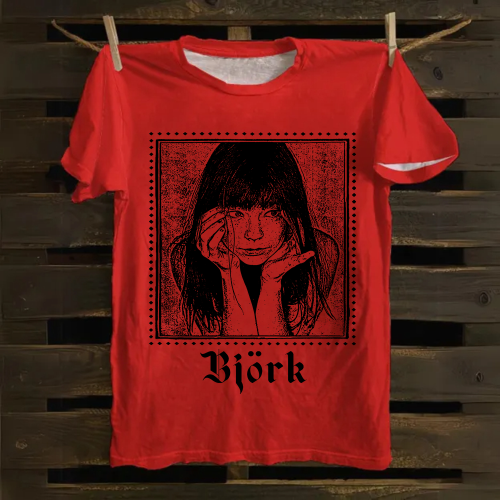 Bj?rk Singer Vintage cotton T-Shirt