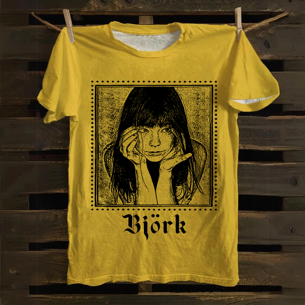 Bj?rk Singer Vintage cotton T-Shirt
