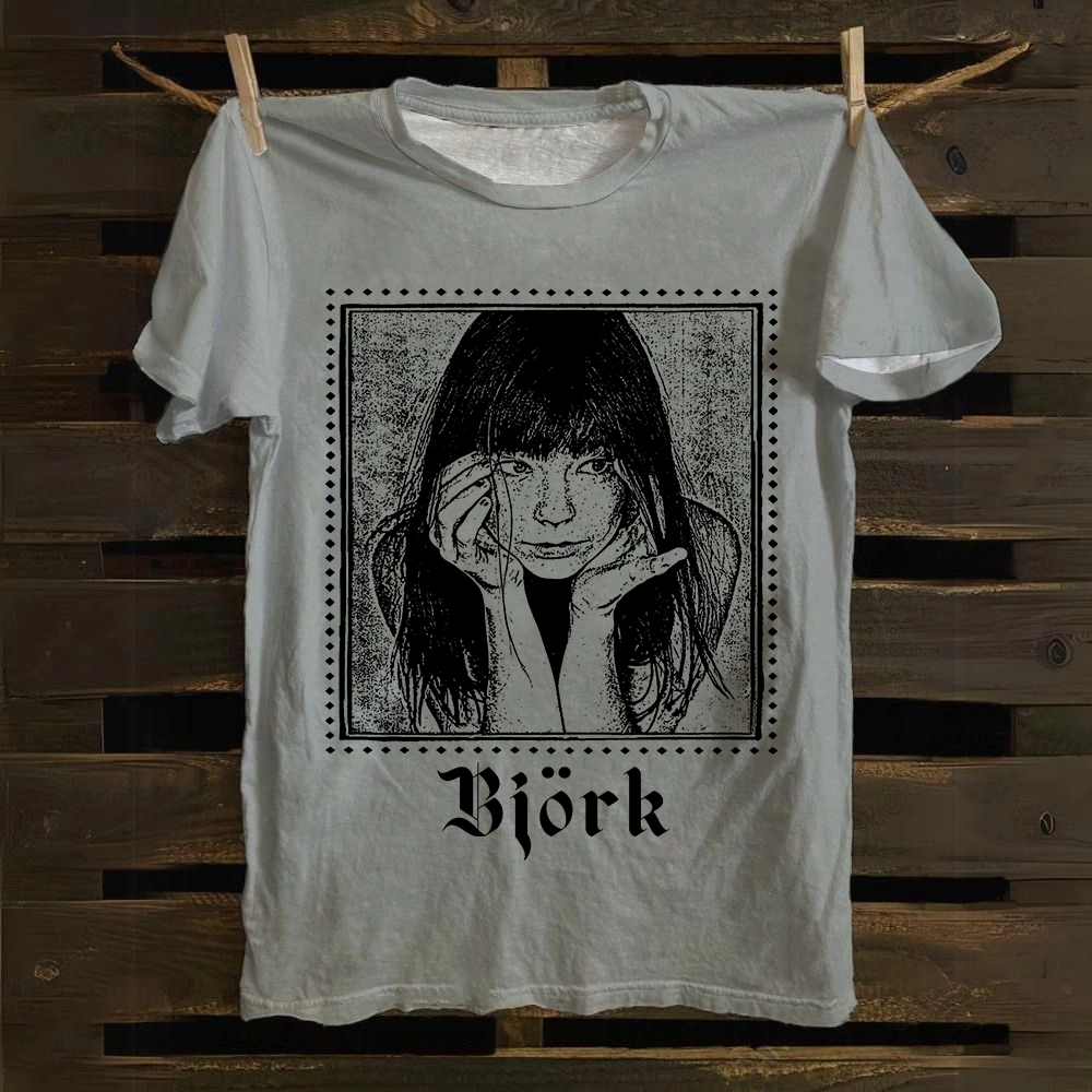 Bj?rk Singer Vintage cotton T-Shirt