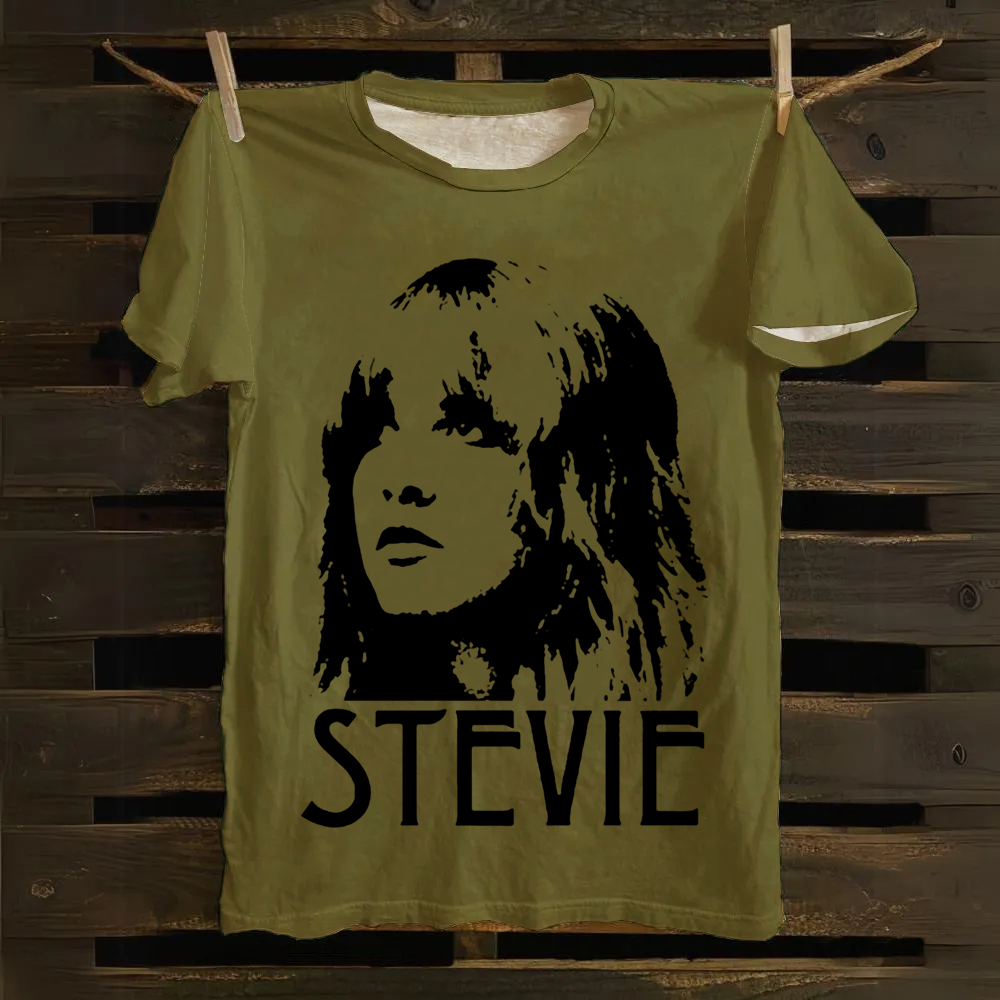 Stevie Nicks Singer Vintage cotton T-Shirt