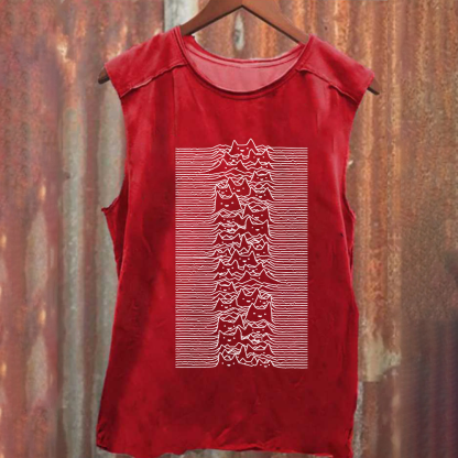 Unisex Vintage Joy division Cat tank Top