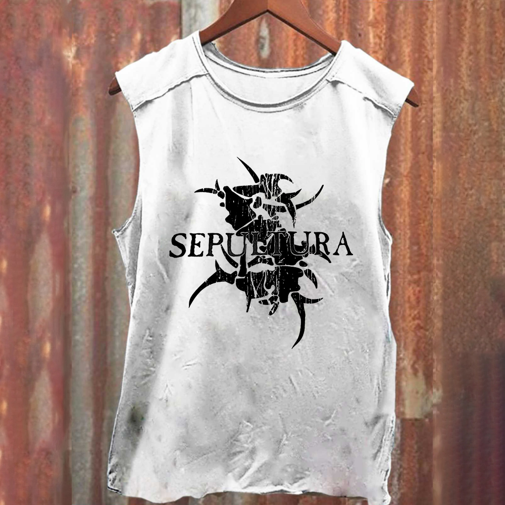 Unisex Vintage Sepultura Heavy Metal Bandtank Top