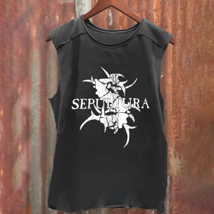 Unisex Vintage Sepultura Heavy Metal Bandtank Top