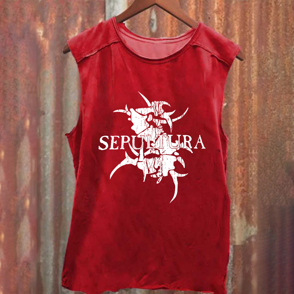 Unisex Vintage Sepultura Heavy Metal Bandtank Top