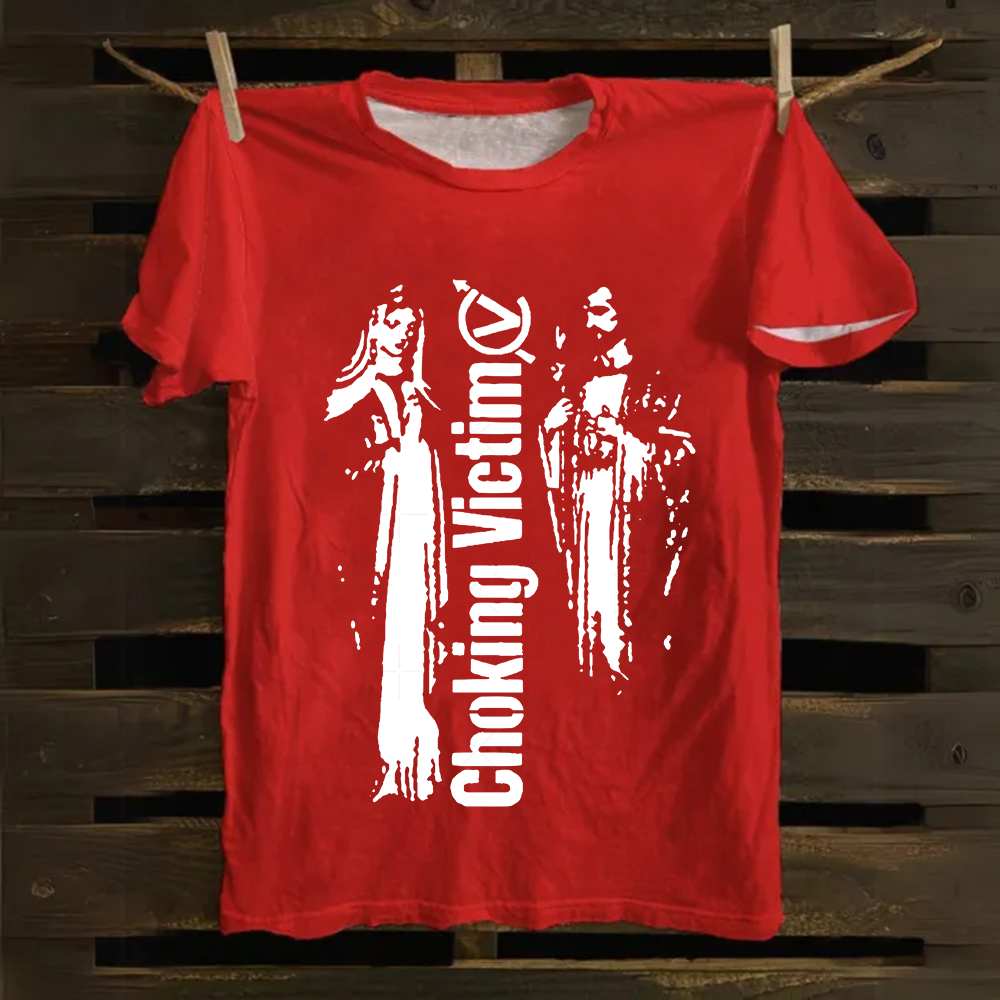 Unisex Vintage Choking Victim Punk Band cotton T-Shirt