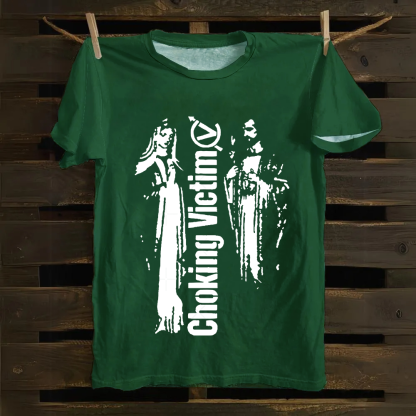 Unisex Vintage Choking Victim Punk Band cotton T-Shirt