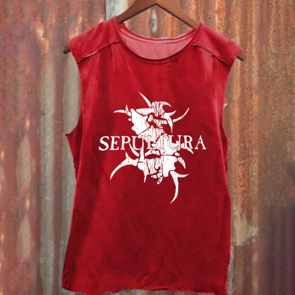 Unisex Vintage Sepultura Heavy Metal Bandtank Top