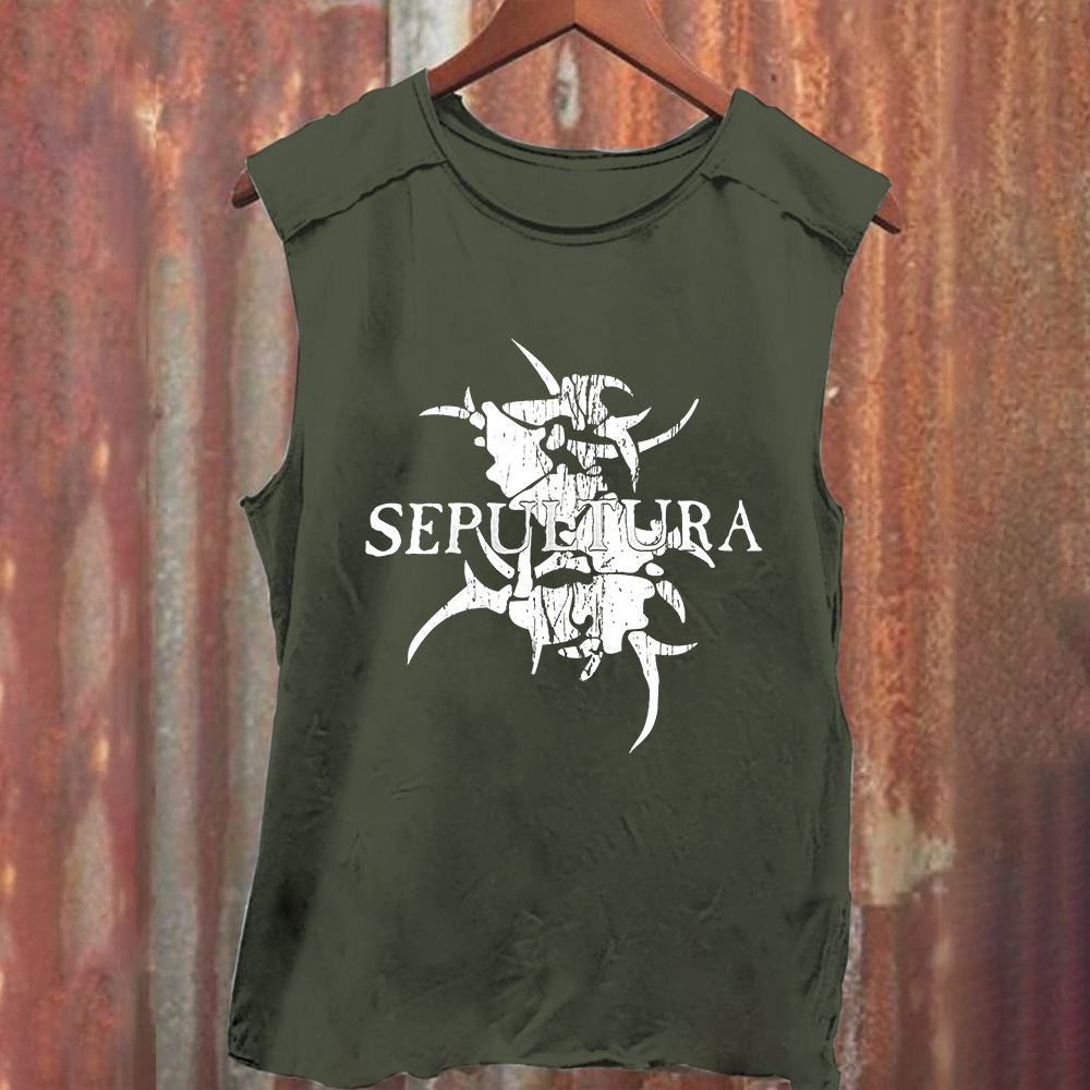 Unisex Vintage Sepultura Heavy Metal Bandtank Top