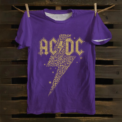 Unisex Vintage ACDC cotton T-Shirt
