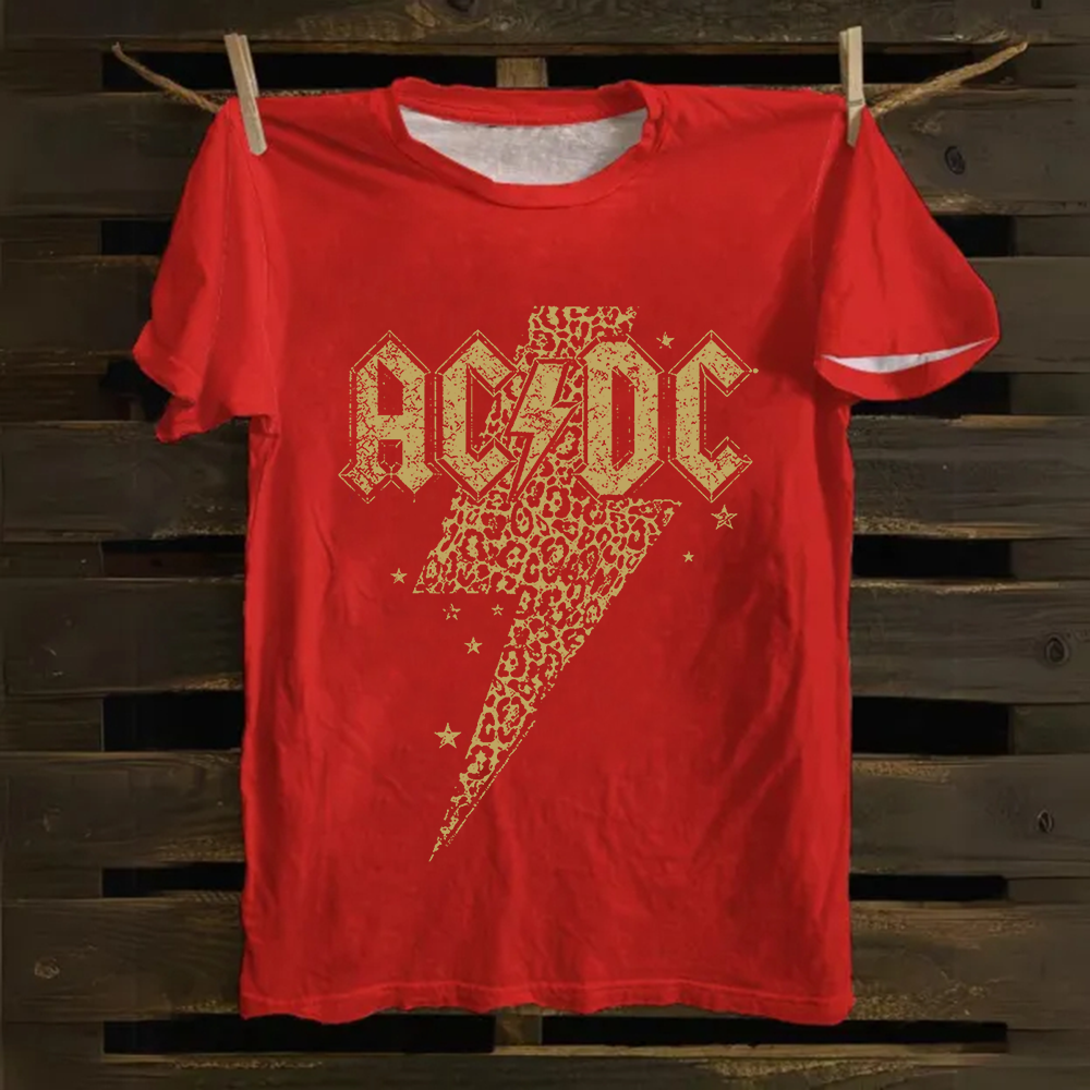 Unisex Vintage ACDC cotton T-Shirt